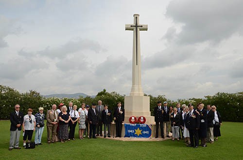 Group photo of all those who were on the pilgrimage - Salerno CWGC Cemetery 9 September 2013